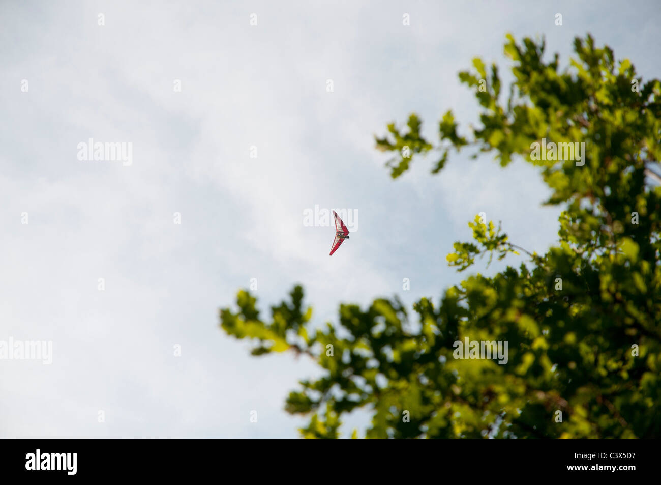 deltaplane ulm hang-glider Stock Photo