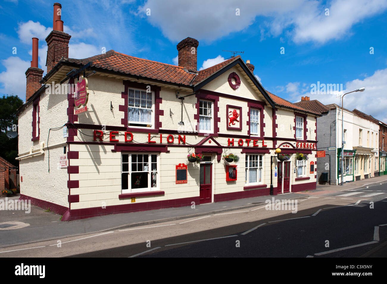 Red lion Hotel and public house Wainfleet Lincolnshire England Stock