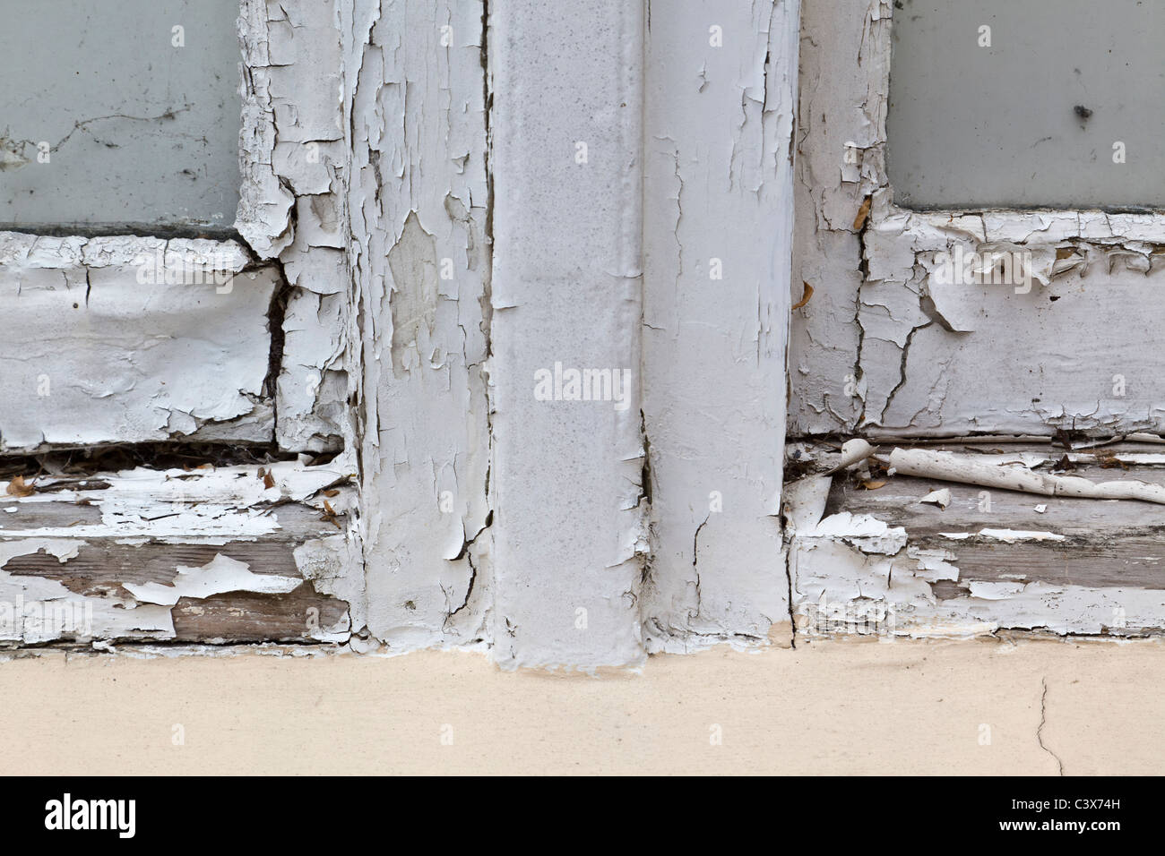 Flaking paint to window frame Stock Photo Alamy