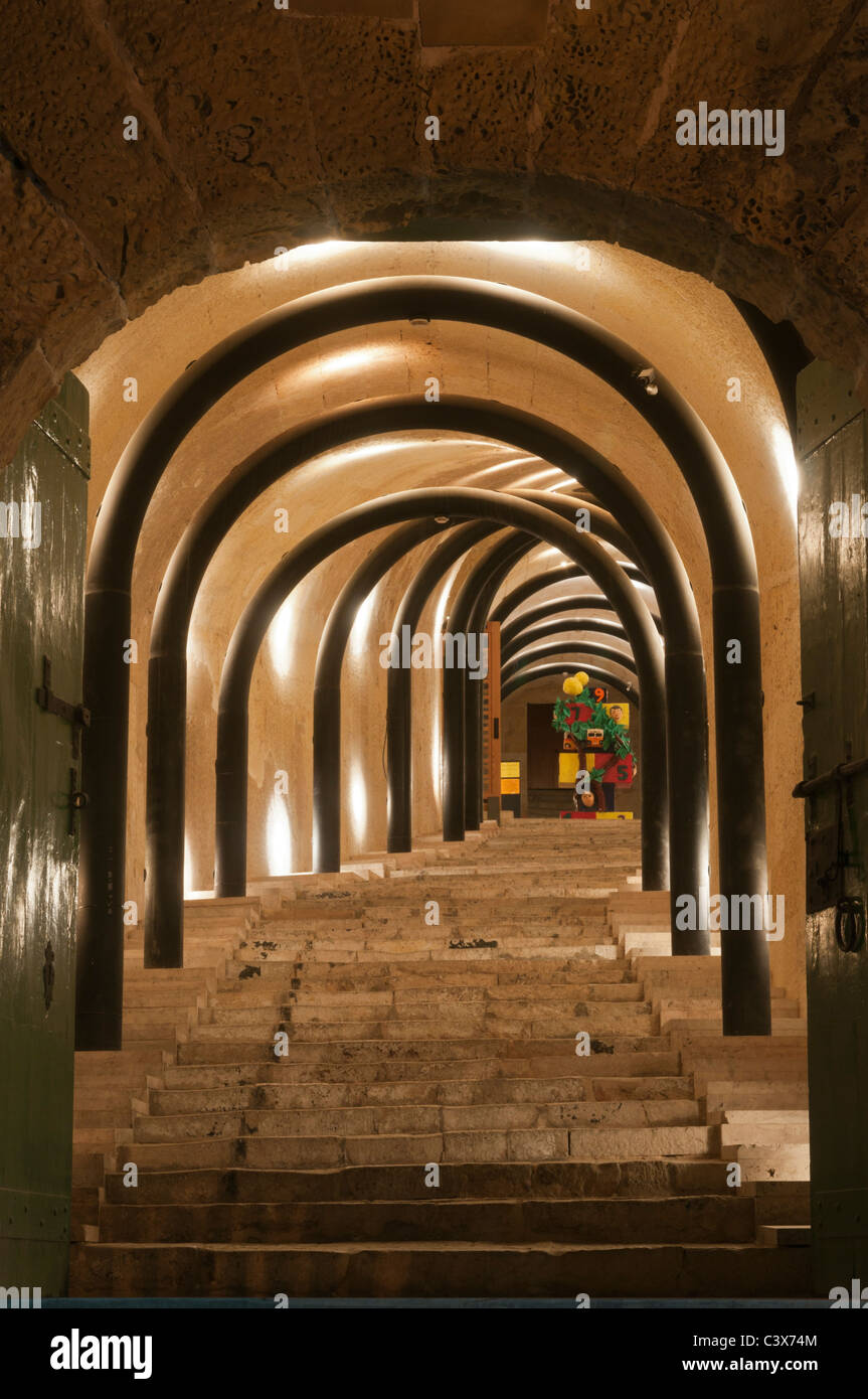 Entrance to St James Cavalier Centre Valletta Malta Stock Photo Alamy