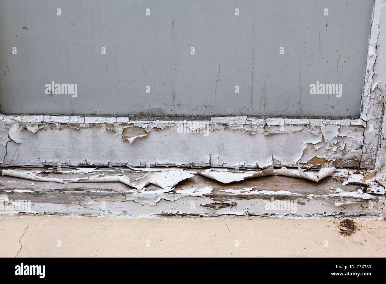 Flaking paint to window frame Stock Photo Alamy