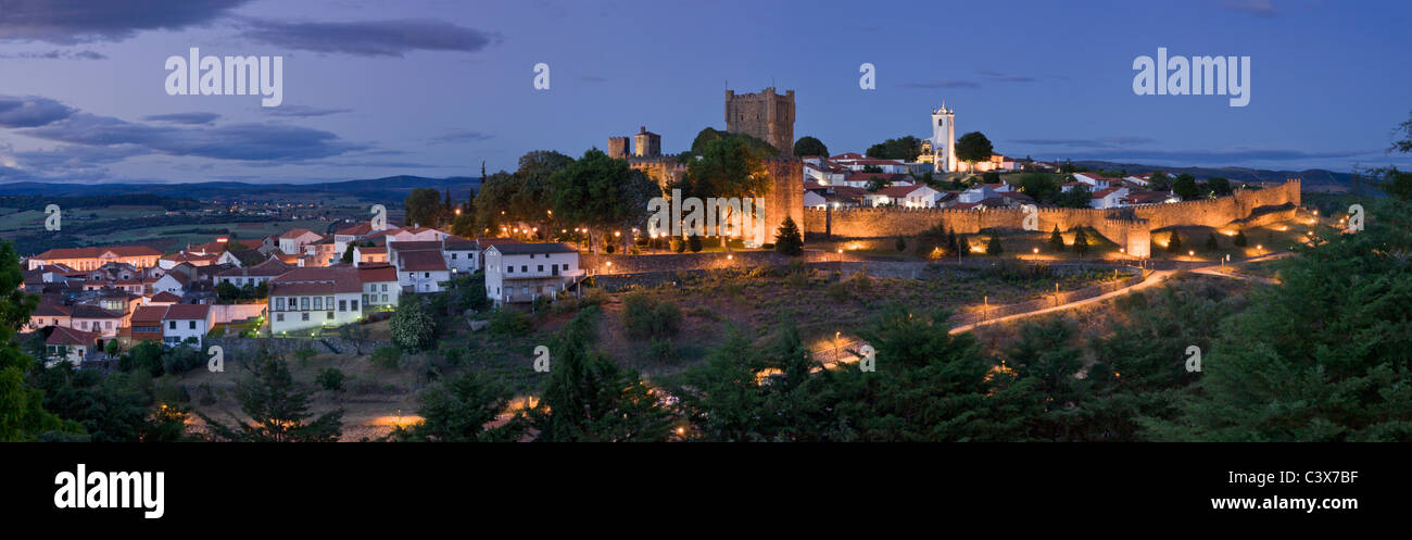 Tras-os-montes, Braganca, at twilight Stock Photo