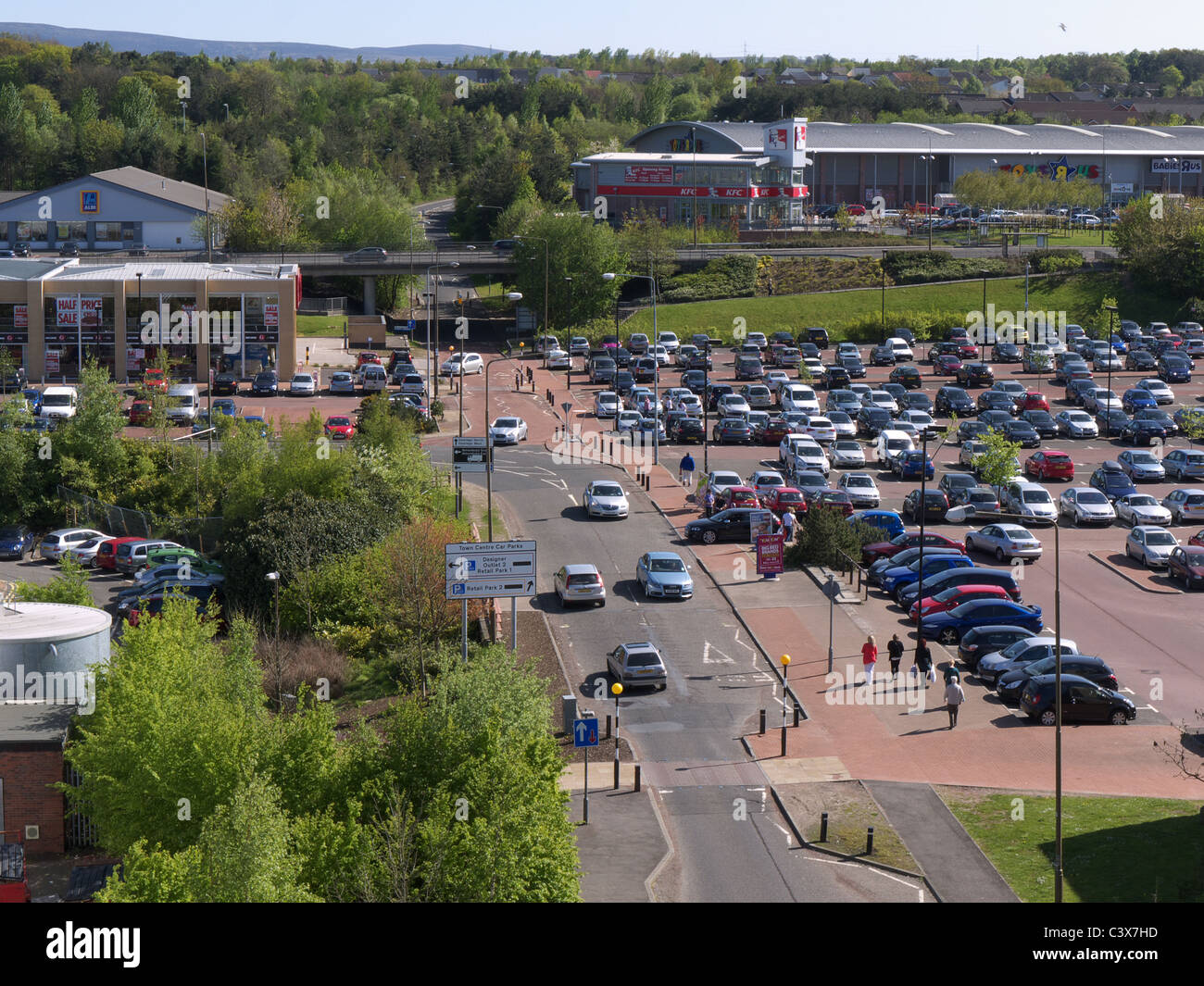 Livingston Town Centre, West Lothian High Resolution Stock Photography