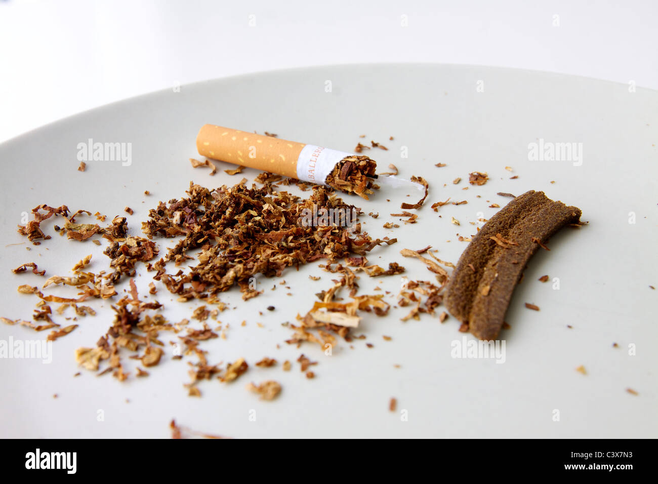 hash and tobacco joint Moroccan hashish and tobacco Stock Photo