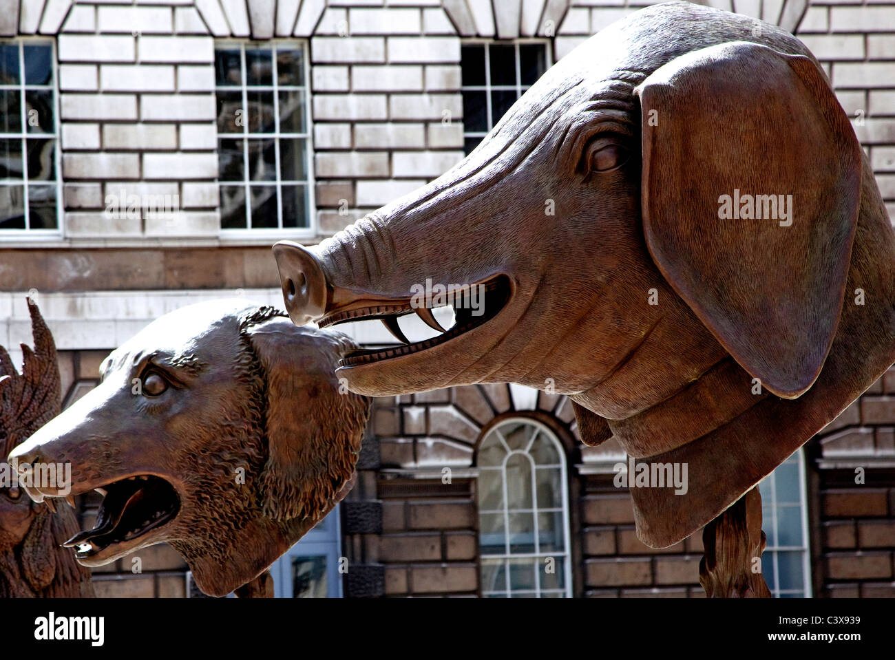 Sculptures by Ai Wei Wei at Somerset House, London Stock Photo Alamy