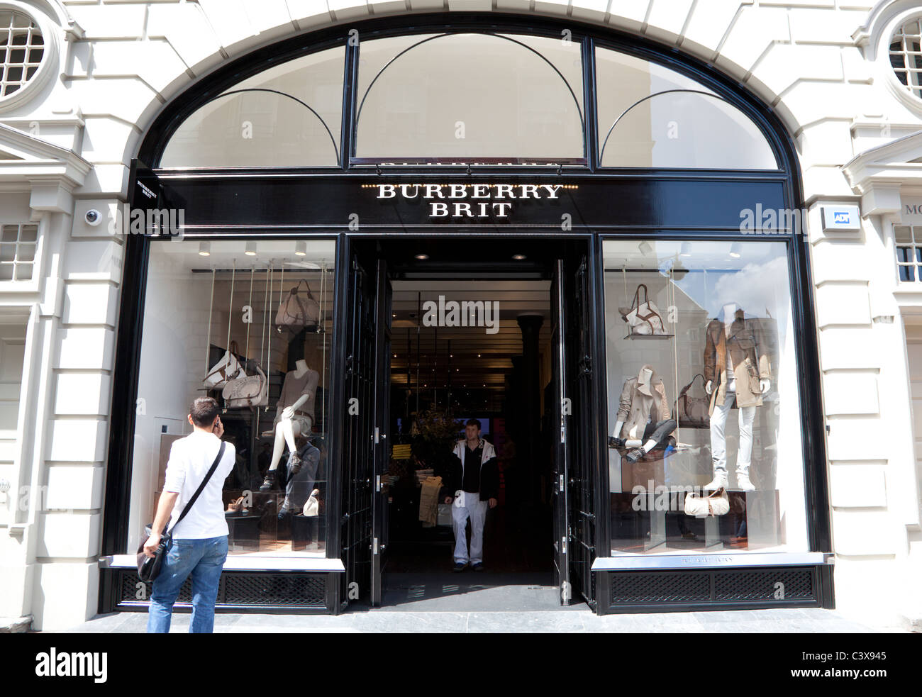 Burberry Brit fashion store Covent Garden London - first in UK Stock Photo  - Alamy