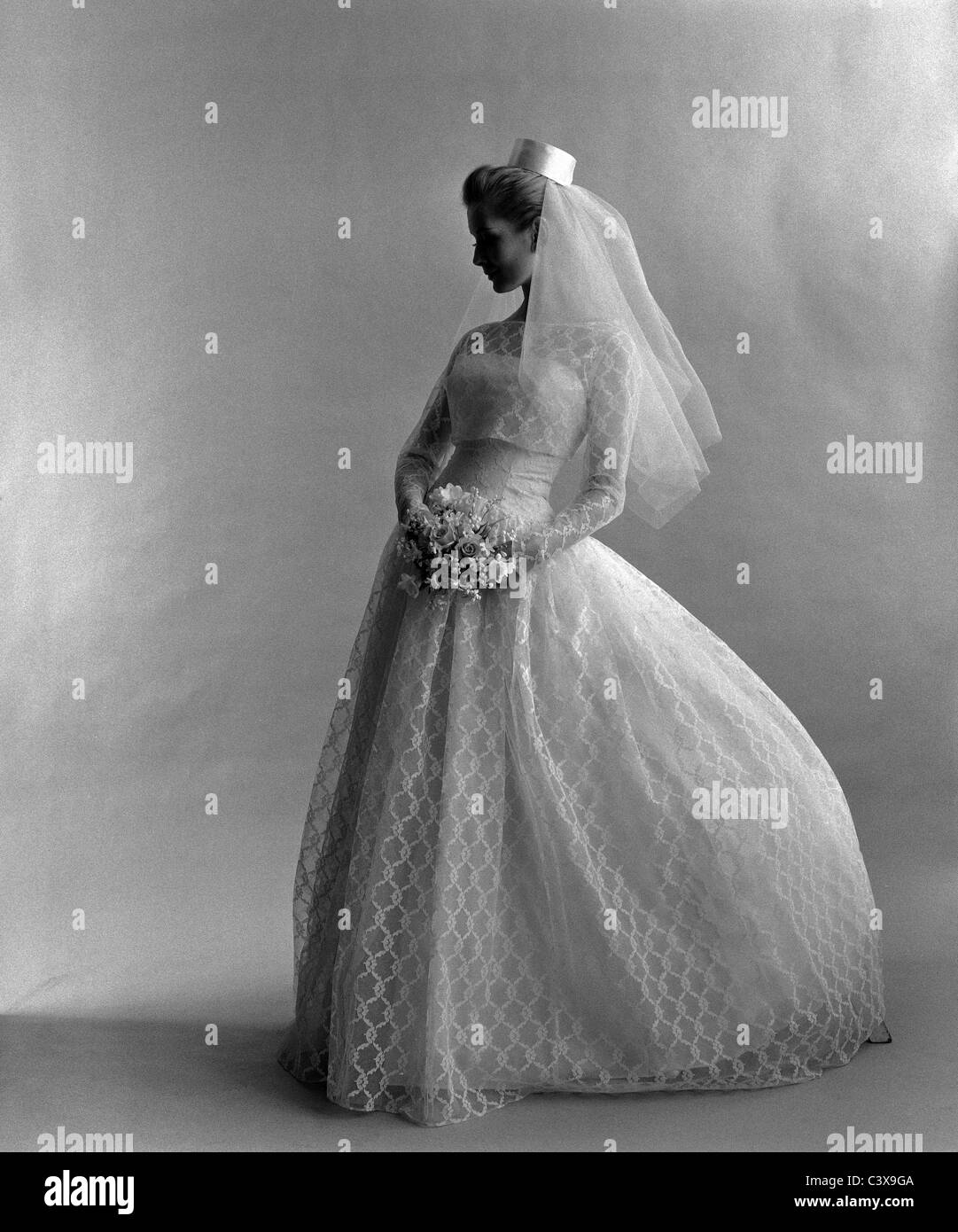 Wedding Dress Photo John French London Uk 1960 S Stock Photo