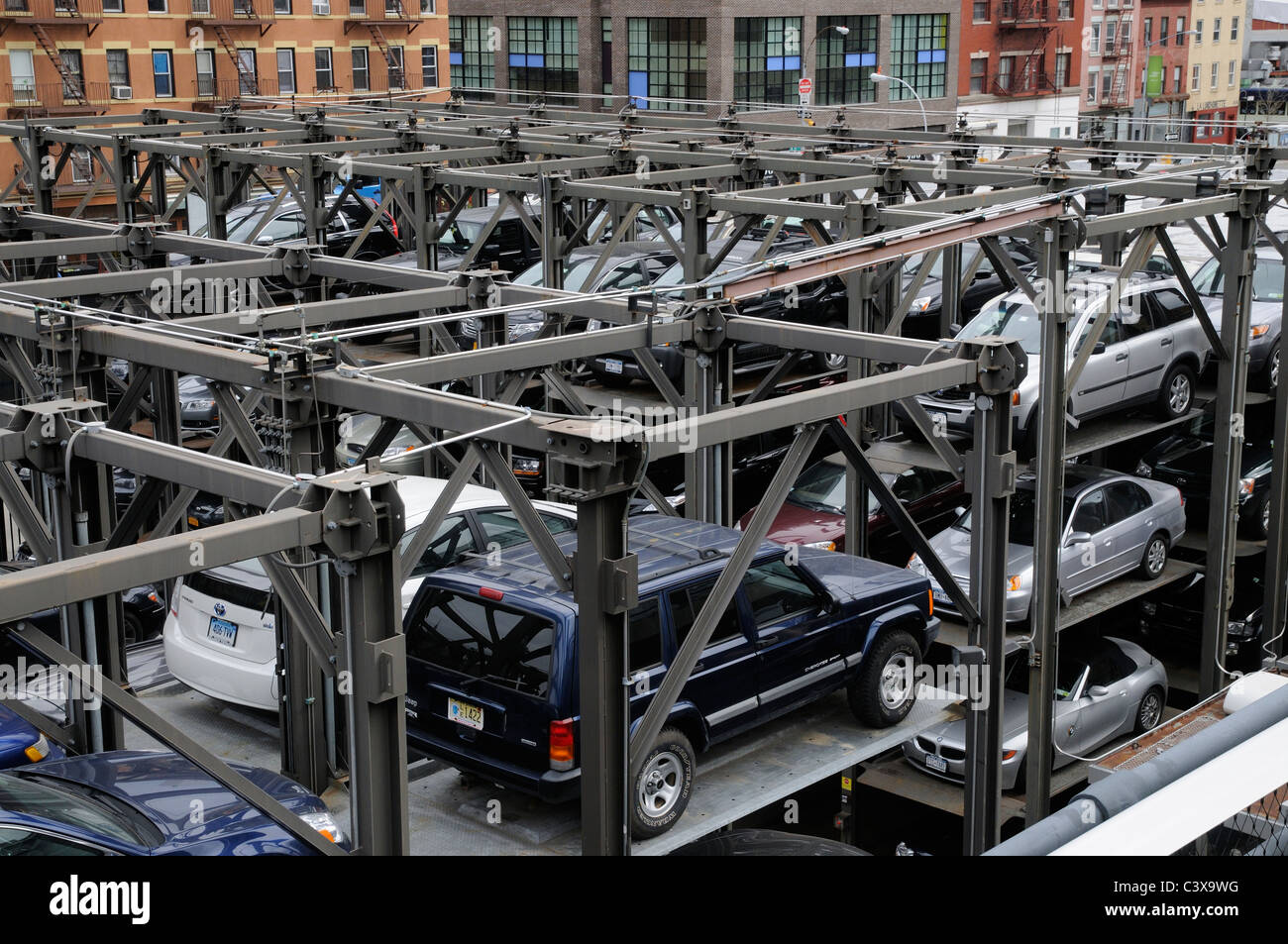 Edison Fast Park highrise car parking lot on 10th Avenue westside