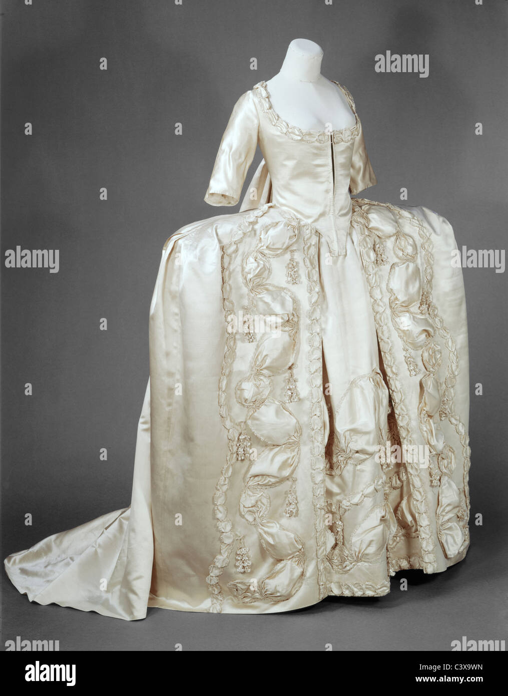 Wedding dress, England, 1770 Stock Photo
