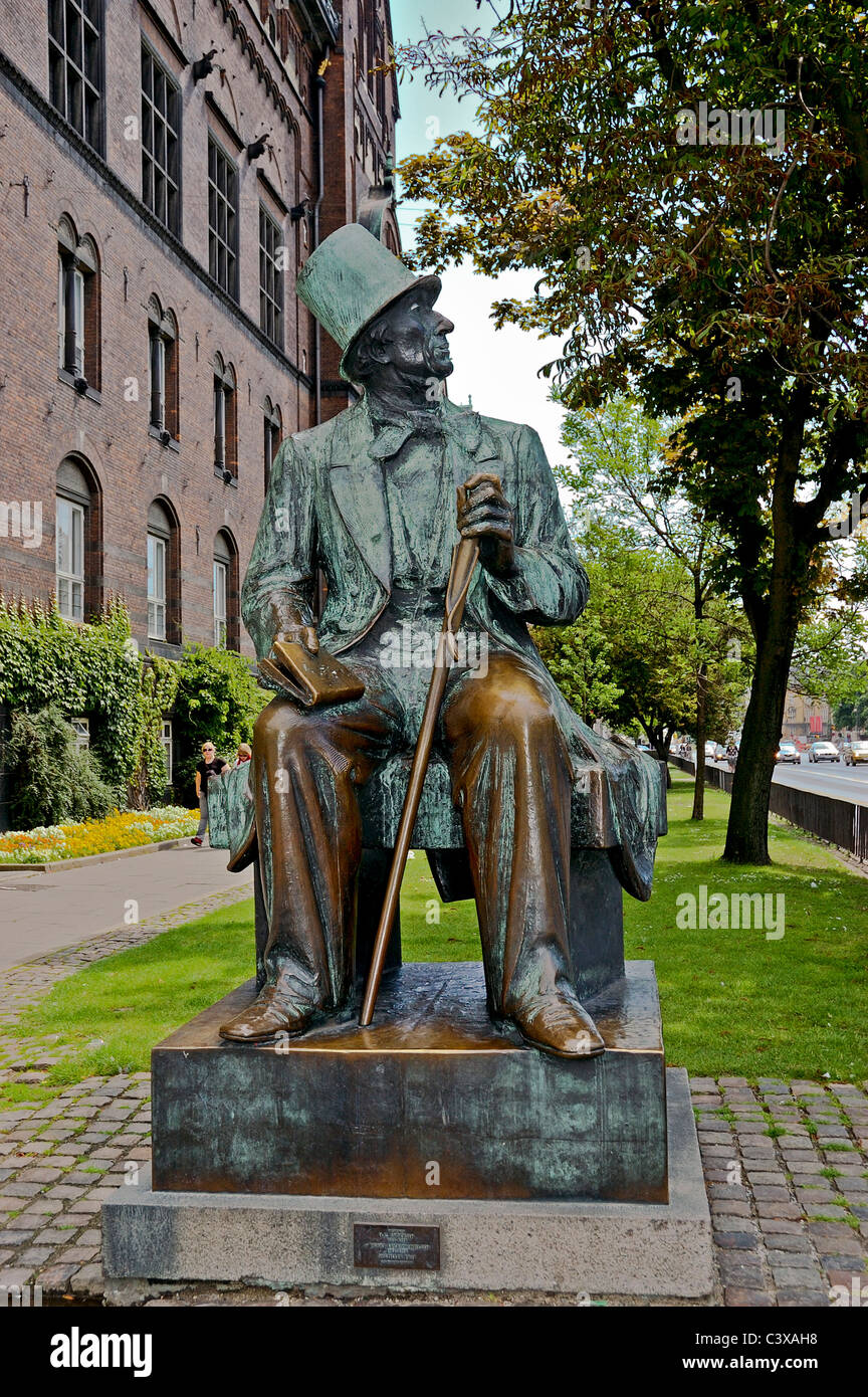 Shiny knees of the bronze statue of Hans Christian Anderson which are ...