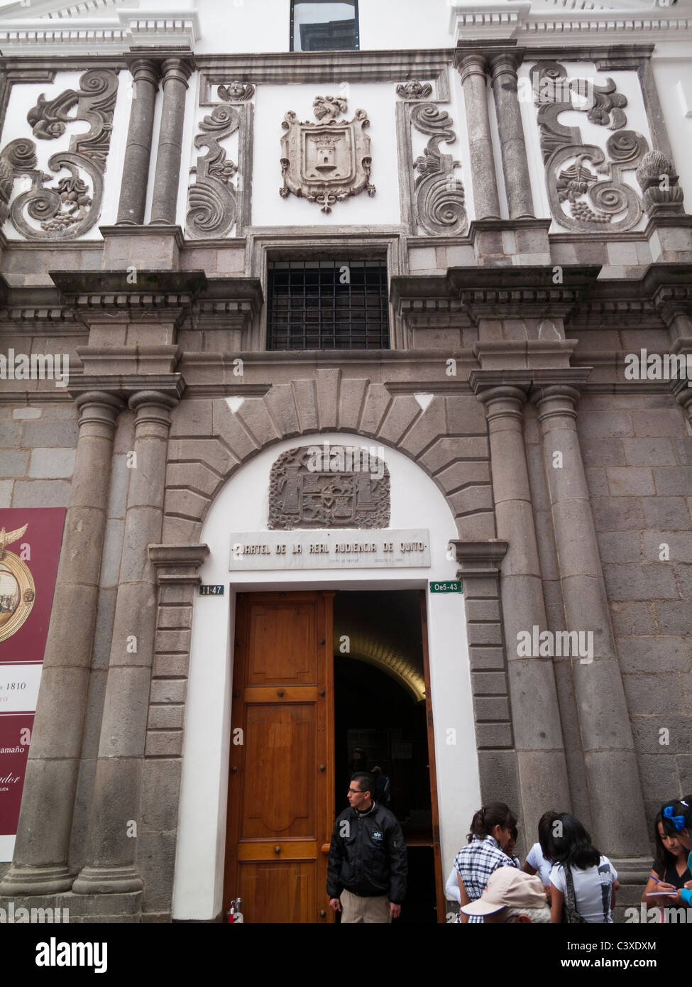 former Cuartel de la Real Audiencia de Quito, now a museum, Quito, Ecuador Stock Photo