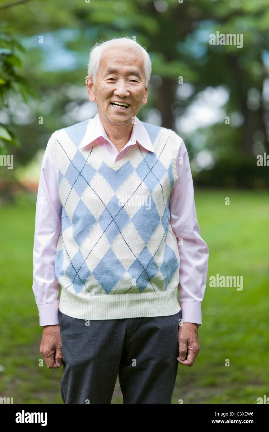Portrait of Senior Man Stock Photo