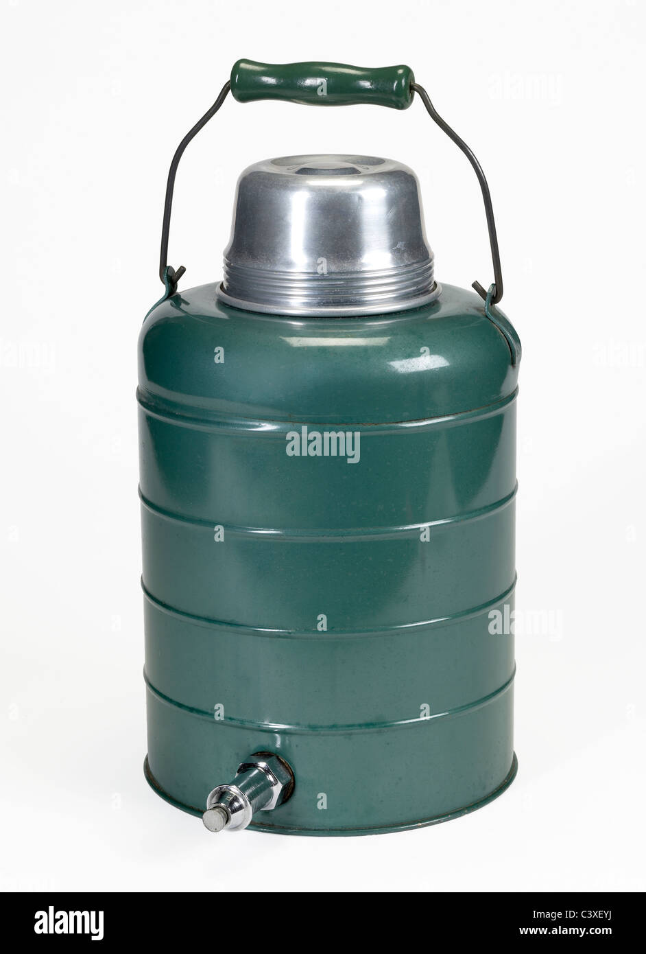 Stanley Super Vac Thermos W/ Cork Stopper N944 Stainless Metal Vintage  1950's Stock Photo - Alamy