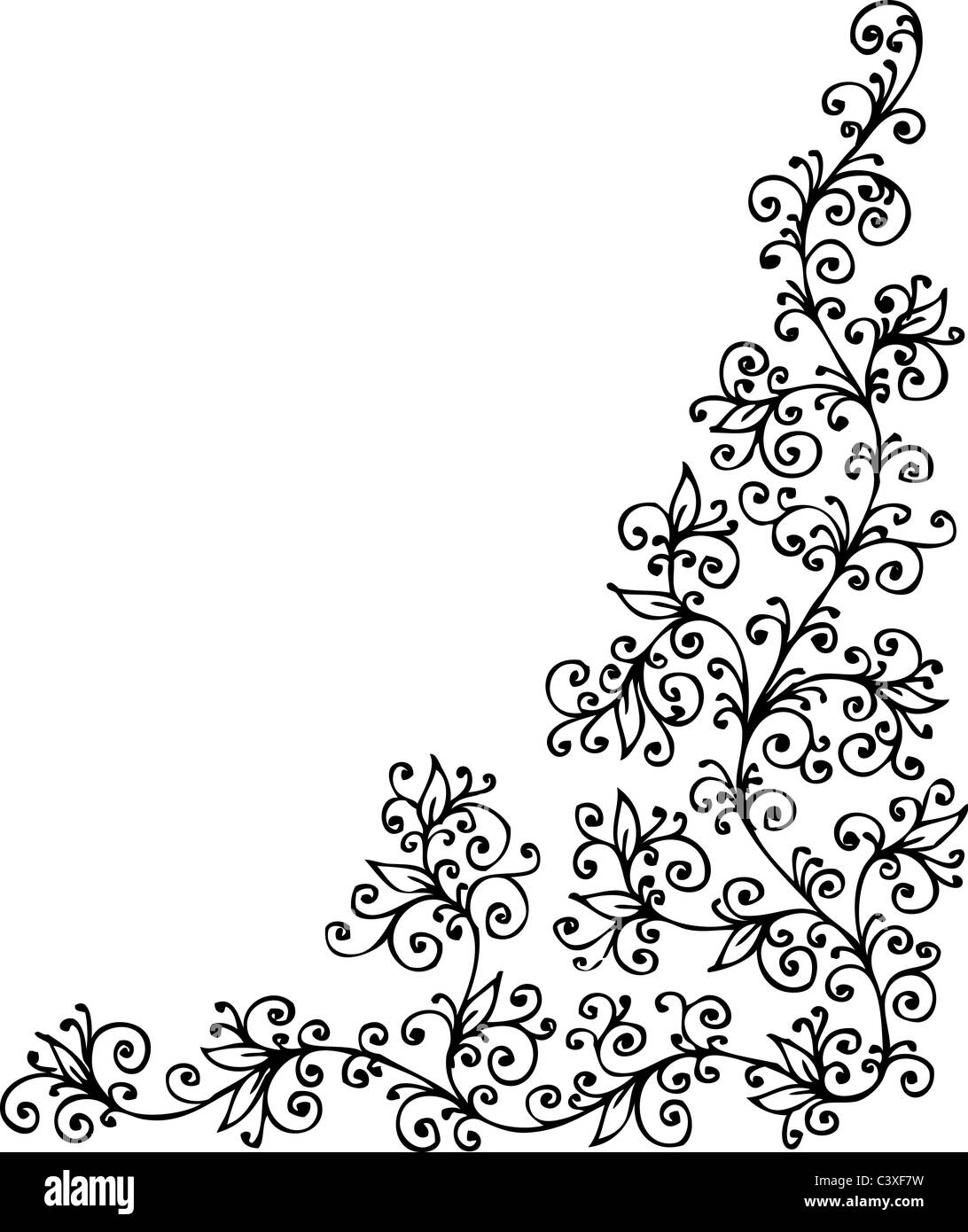 Floral vignette CDXVIII Stock Photo - Alamy
