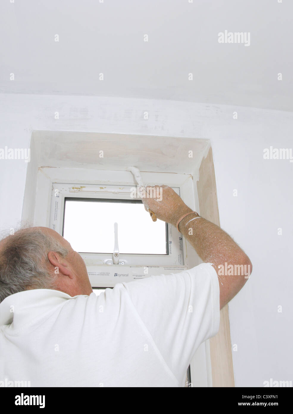 Newly Plastered Wall Stock Photos Newly Plastered Wall Stock