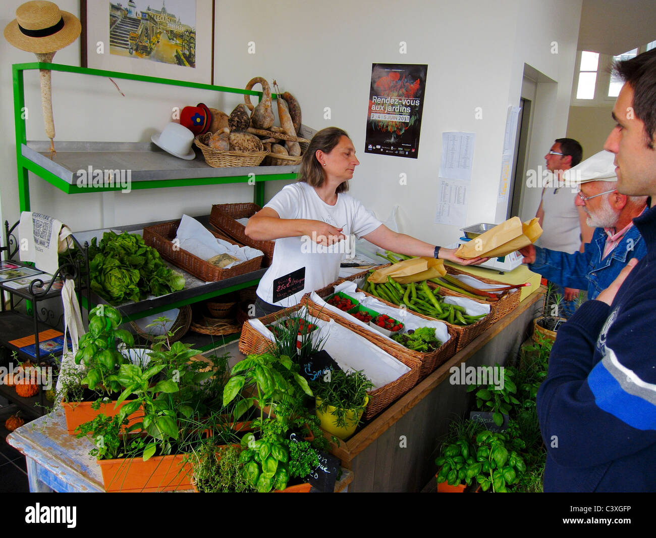 Versailles, France, People Shopping in Vegetable and Fruit neighborhood