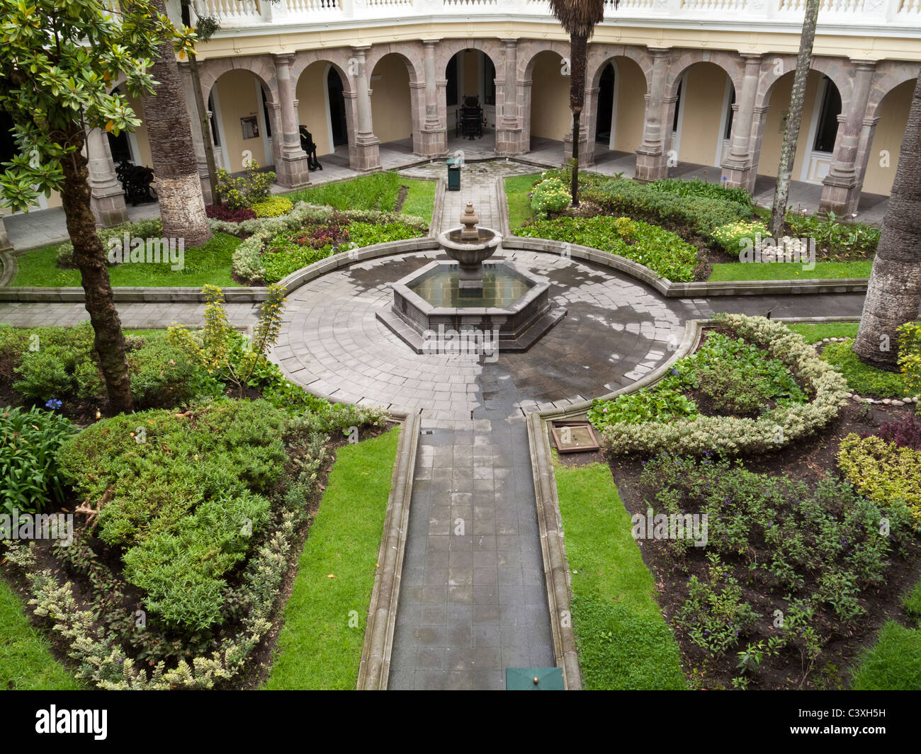 courtyard in the Centro Cultural Metropolitano, Quito Stock Photo