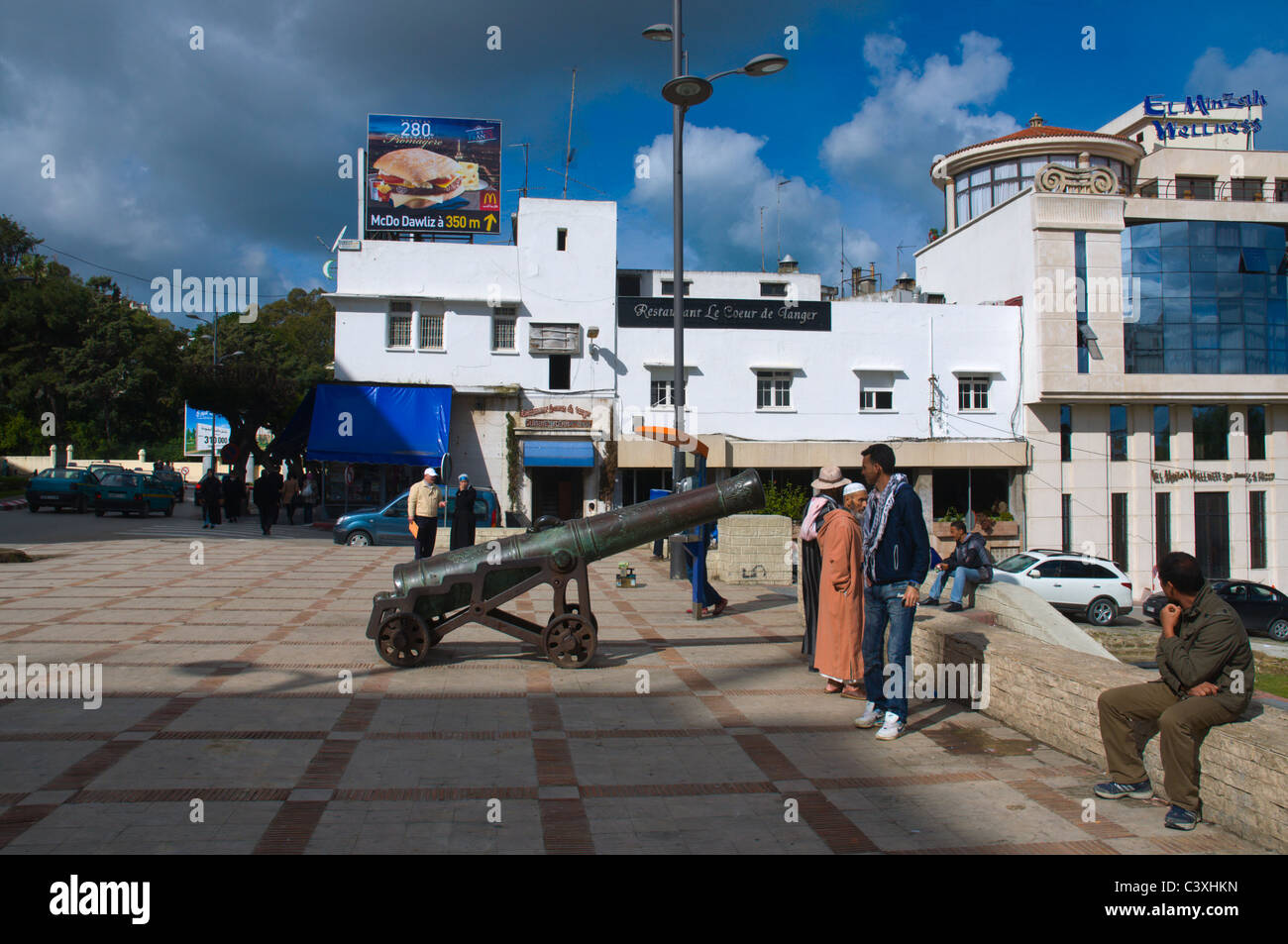 Terrasse des Paresseux platform Ville Nouvelle the new town Tangier Morocco Africa Stock Photo