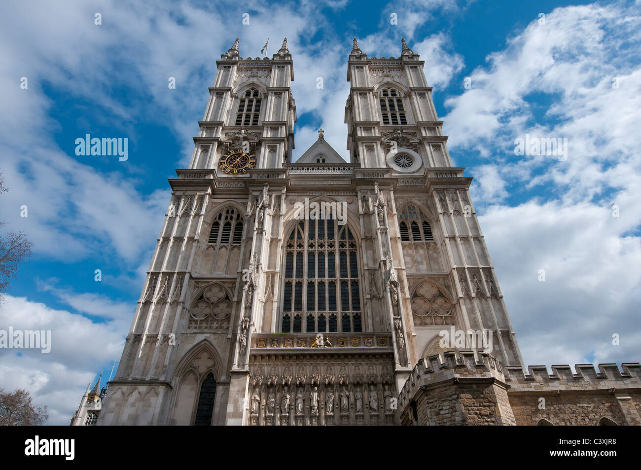 london england uk europe city urban historic old building architecture history famous westminster abbey church cathedral worship Stock Photo