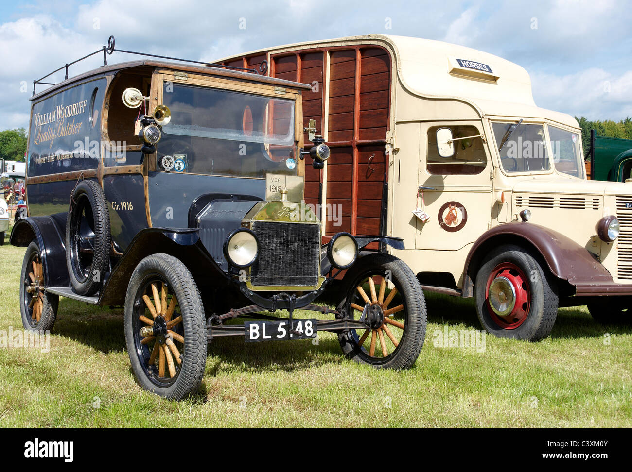 Model T Ford van of 1916 vintage on display at a steam and vintage rally. Stock Photo