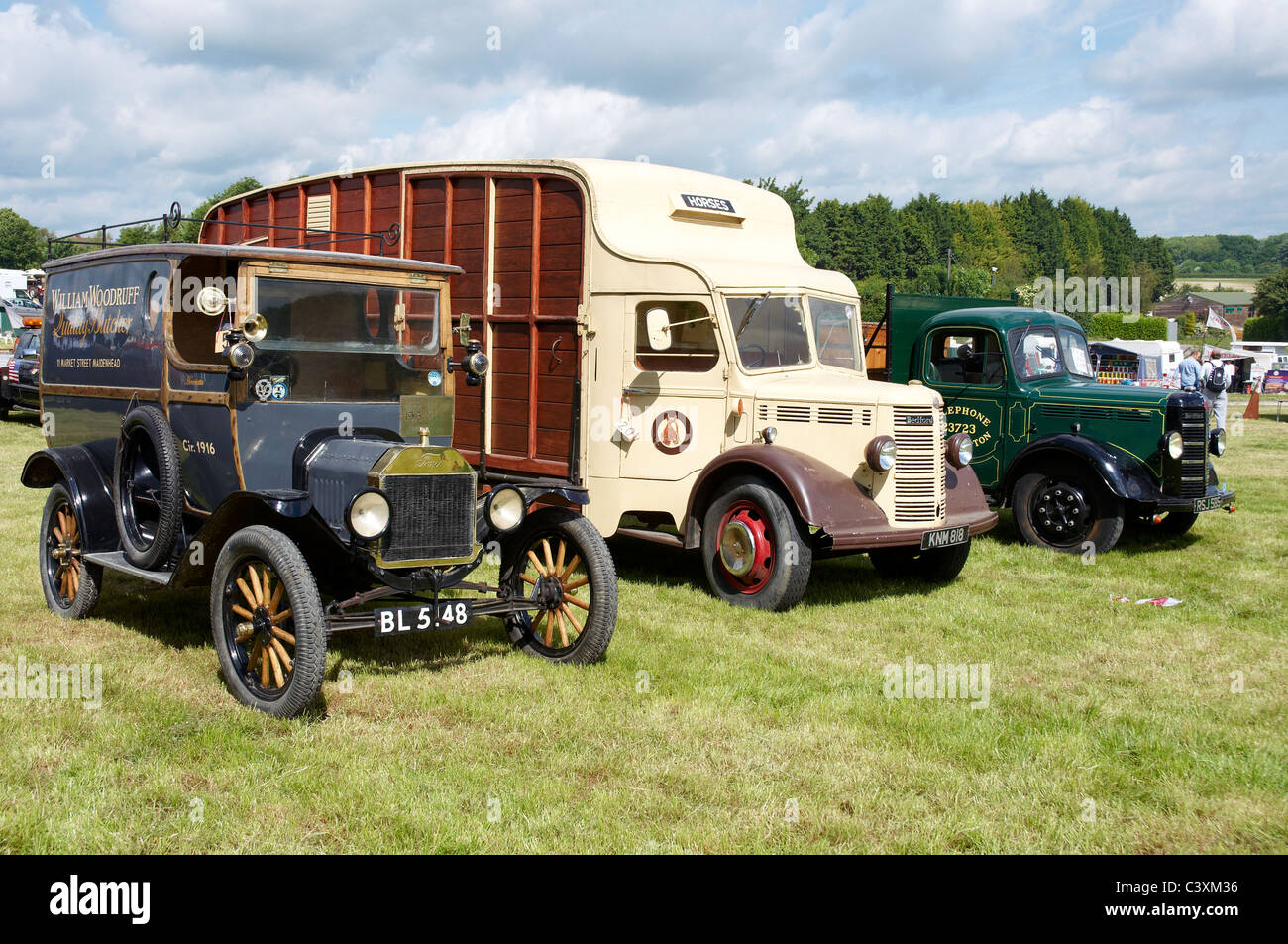 Model T Ford van of 1916 vintage on display at a steam and vintage rally. Stock Photo