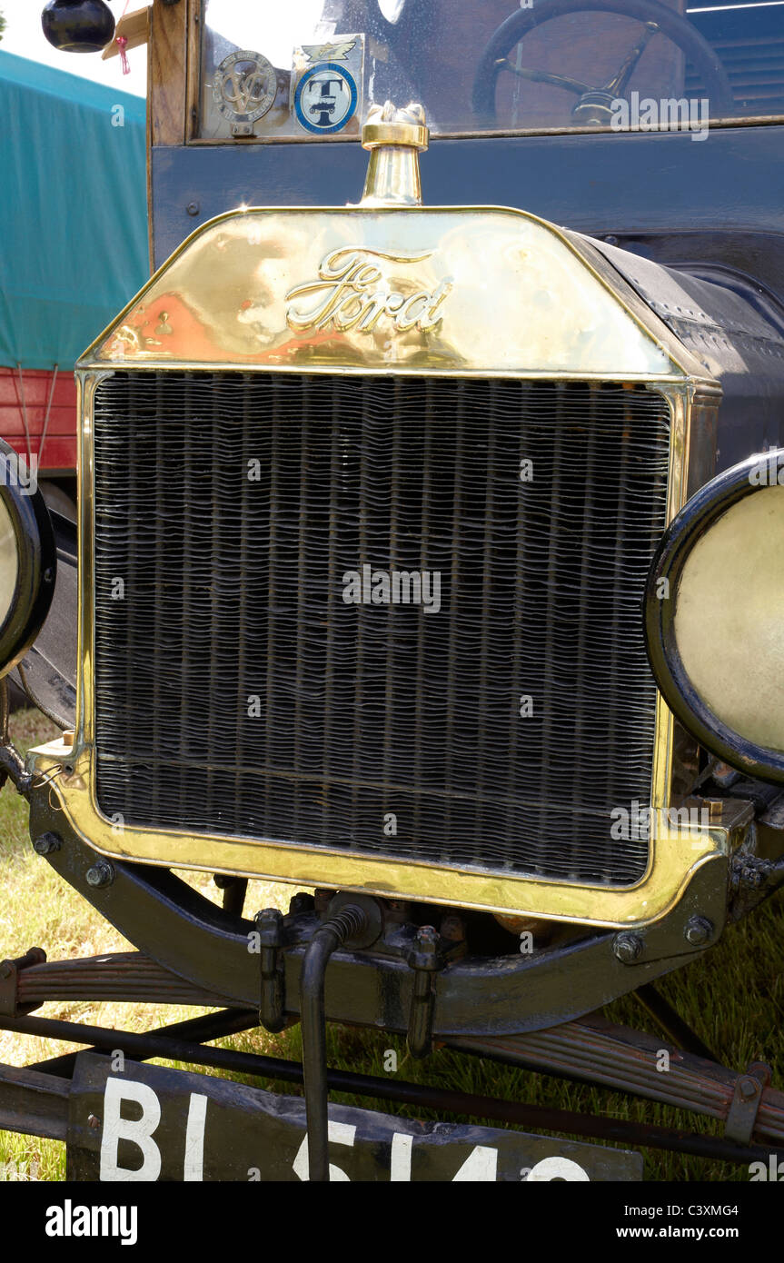 Model T Ford van of 1916 vintage on display at a steam and vintage rally. Stock Photo