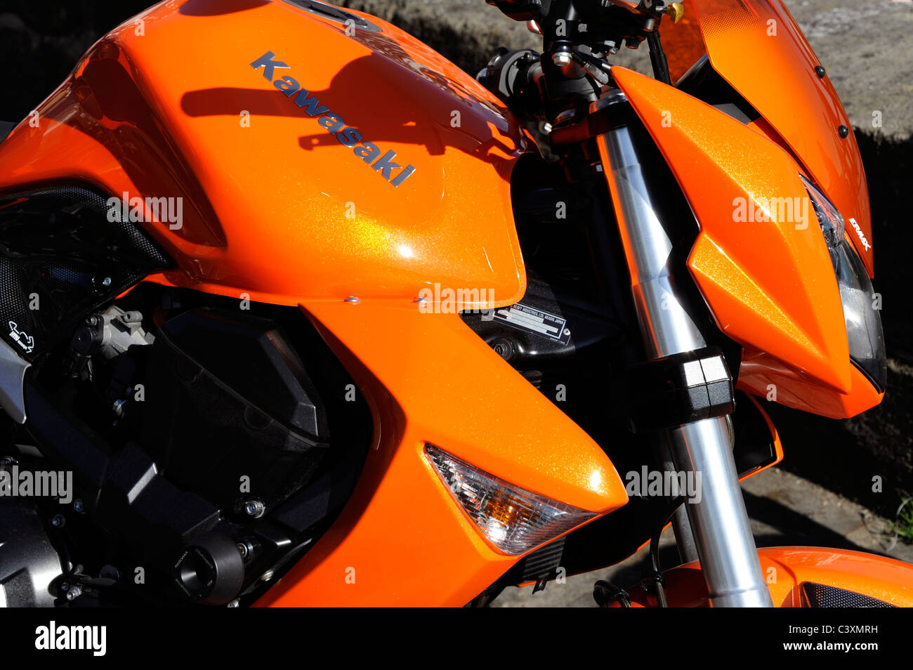 Orange Z1000 Kawasaki Stock Photo - Alamy