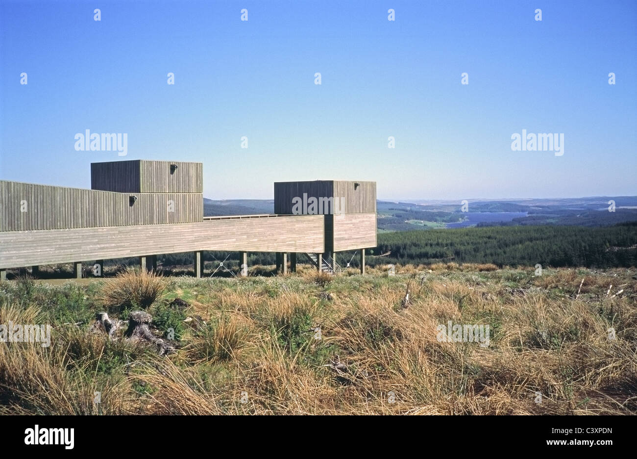 Kielder Observatory in the Kielder Water and Forest Park, Northumberland, England, UK Stock Photo
