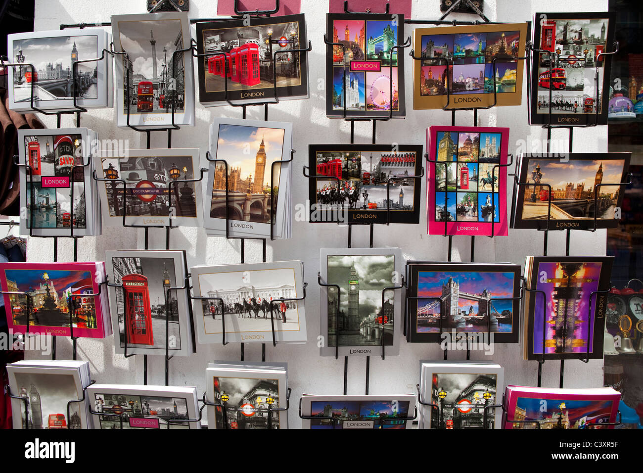 Postcards of London Stock Photo