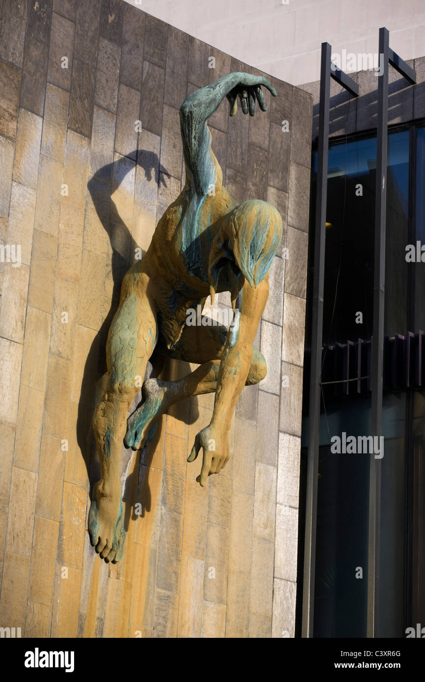 River God Tyne statue at the Civic Centre in Newcastle upon Tyne Stock