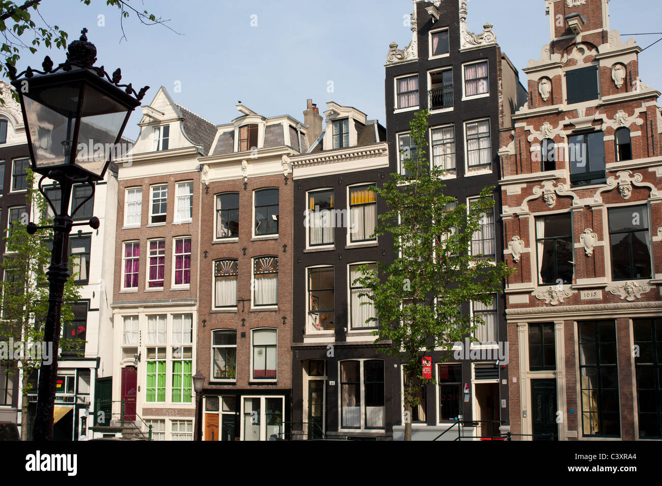 Historic canal side houses, Amsterdam, Holland Stock Photo Alamy
