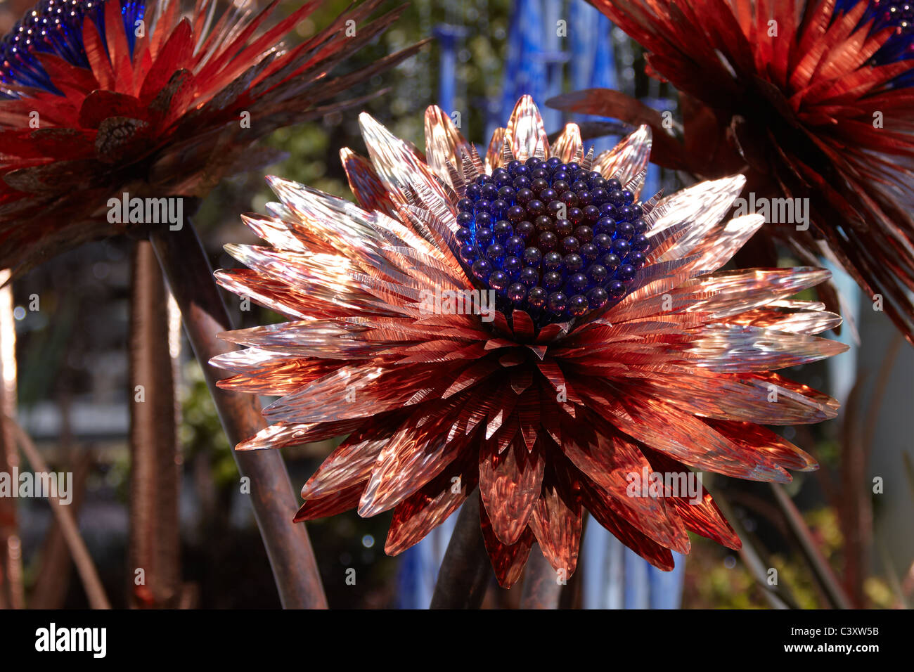 A flower sculpture at the 2011 RHS Chelsea Flower Show. Stock Photo