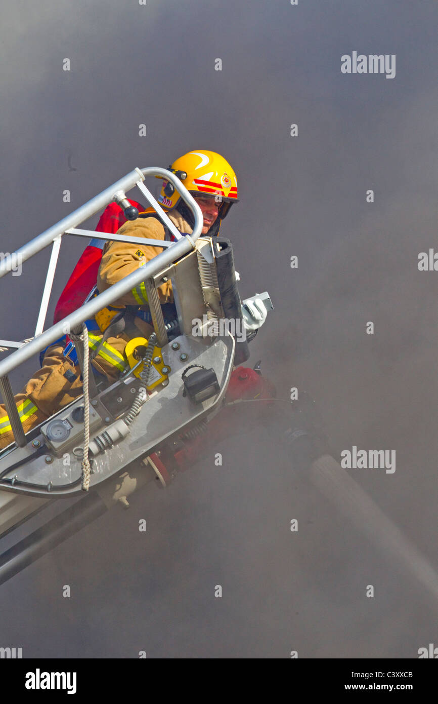 Fire In A Factory, Elliott Street, Auckland, New Zealand, Thursday, May 12, 2011 Stock Photo - Alamy