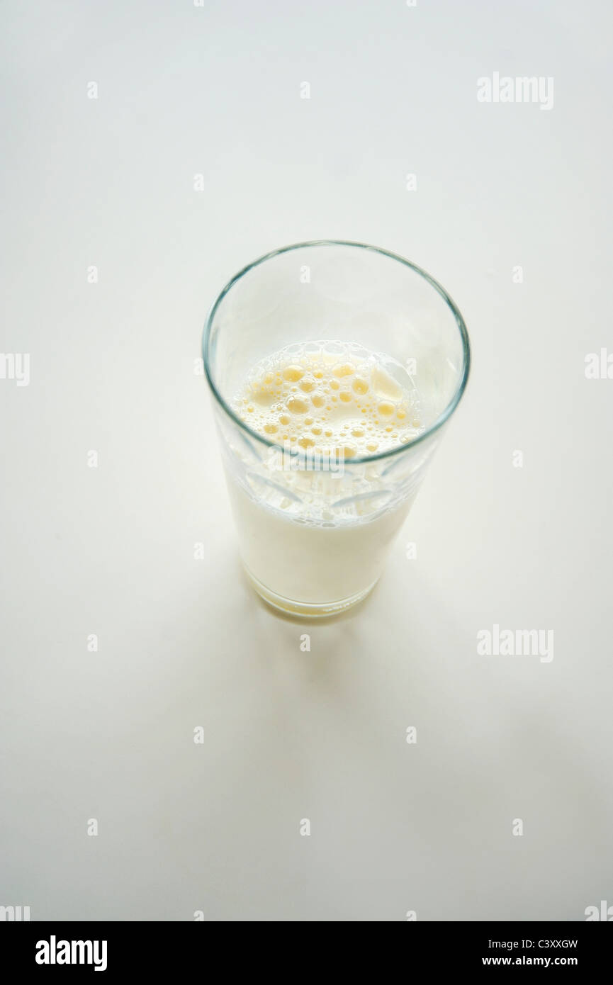 Glass of milk Stock Photo