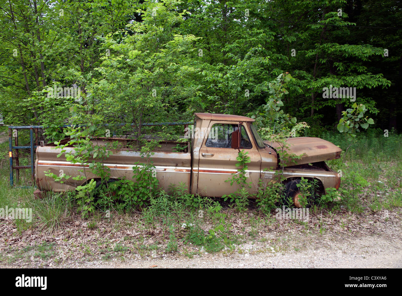 Abandoned and rusted truck USA Stock Photo