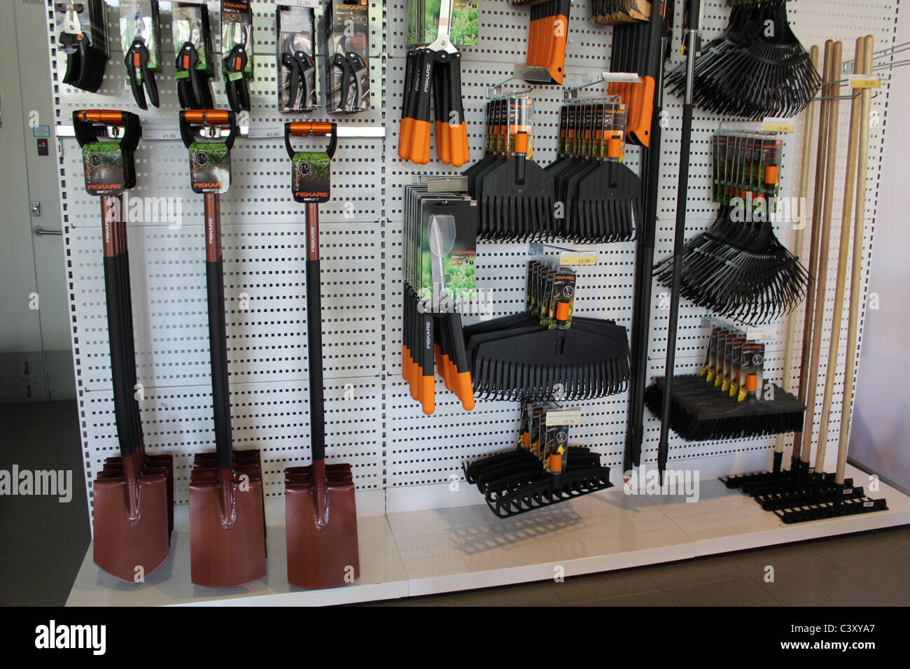 Finnish company Fiskars also makes tools for gardening Stock Photo - Alamy