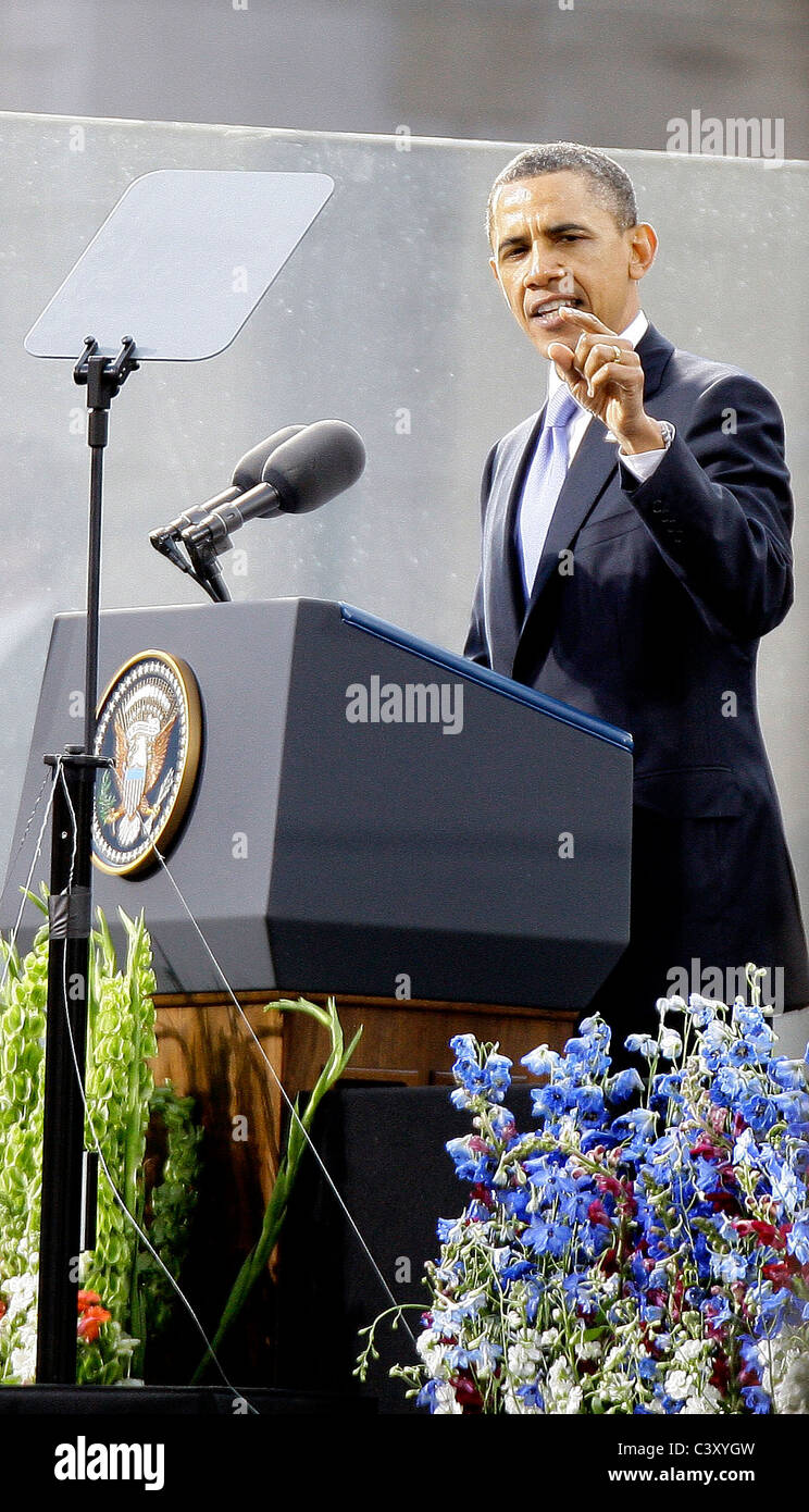 Dublin, Ireland, US President Barack Obama on a Official Visit to Rep of Ireland. Stock Photo