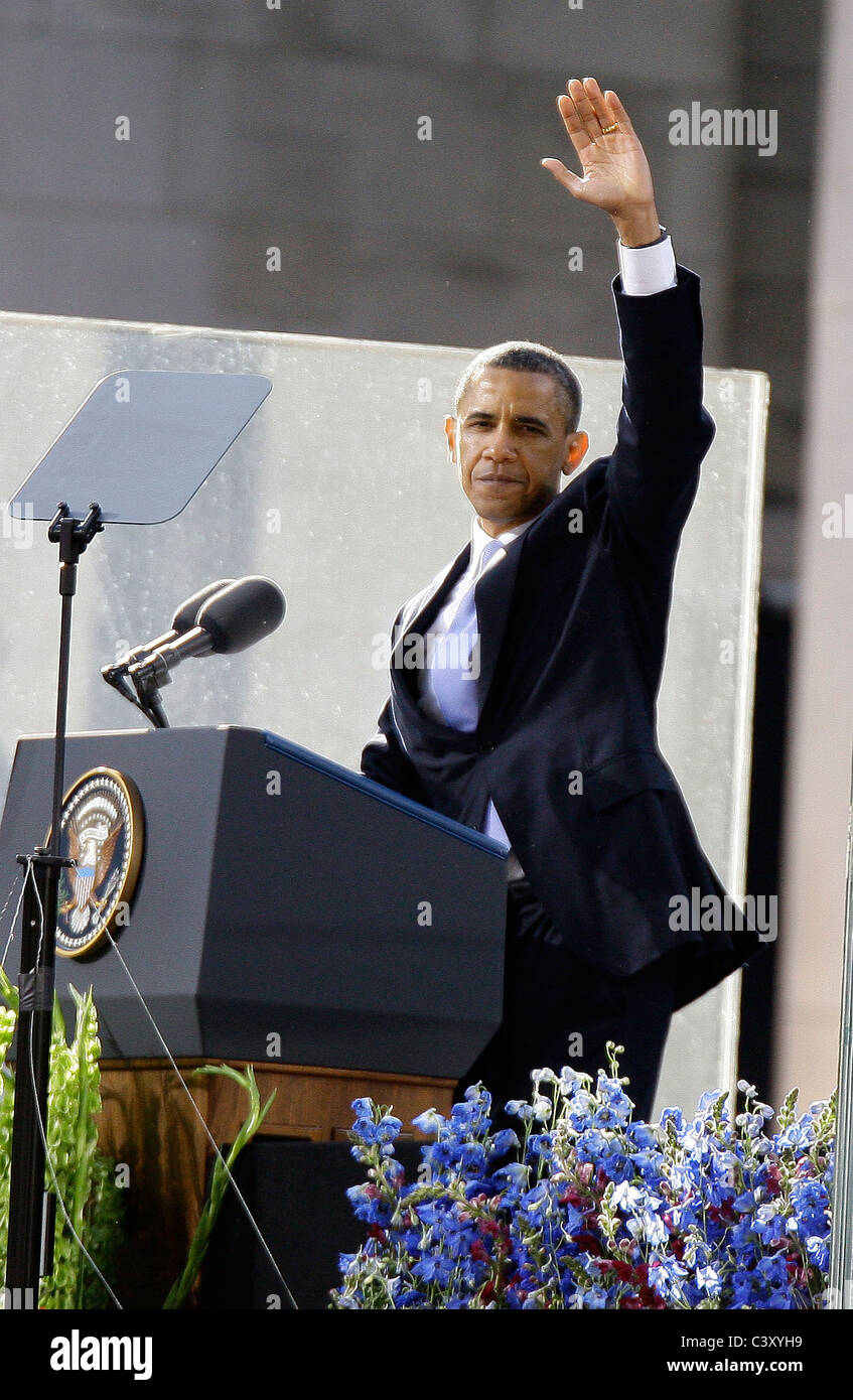 Dublin, Ireland, US President Barack Obama on a Official Visit to Rep of Ireland. Stock Photo