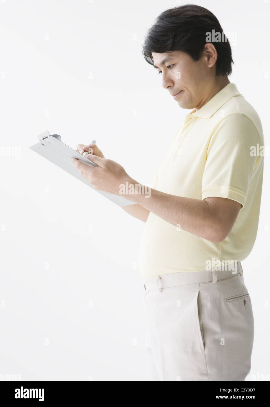 Man health checking Stock Photo - Alamy