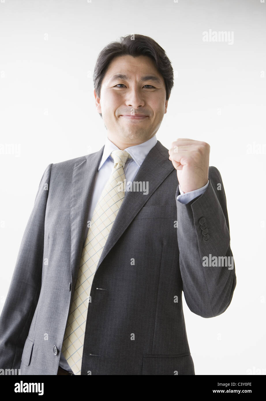 Pumping his fist hi-res stock photography and images - Alamy