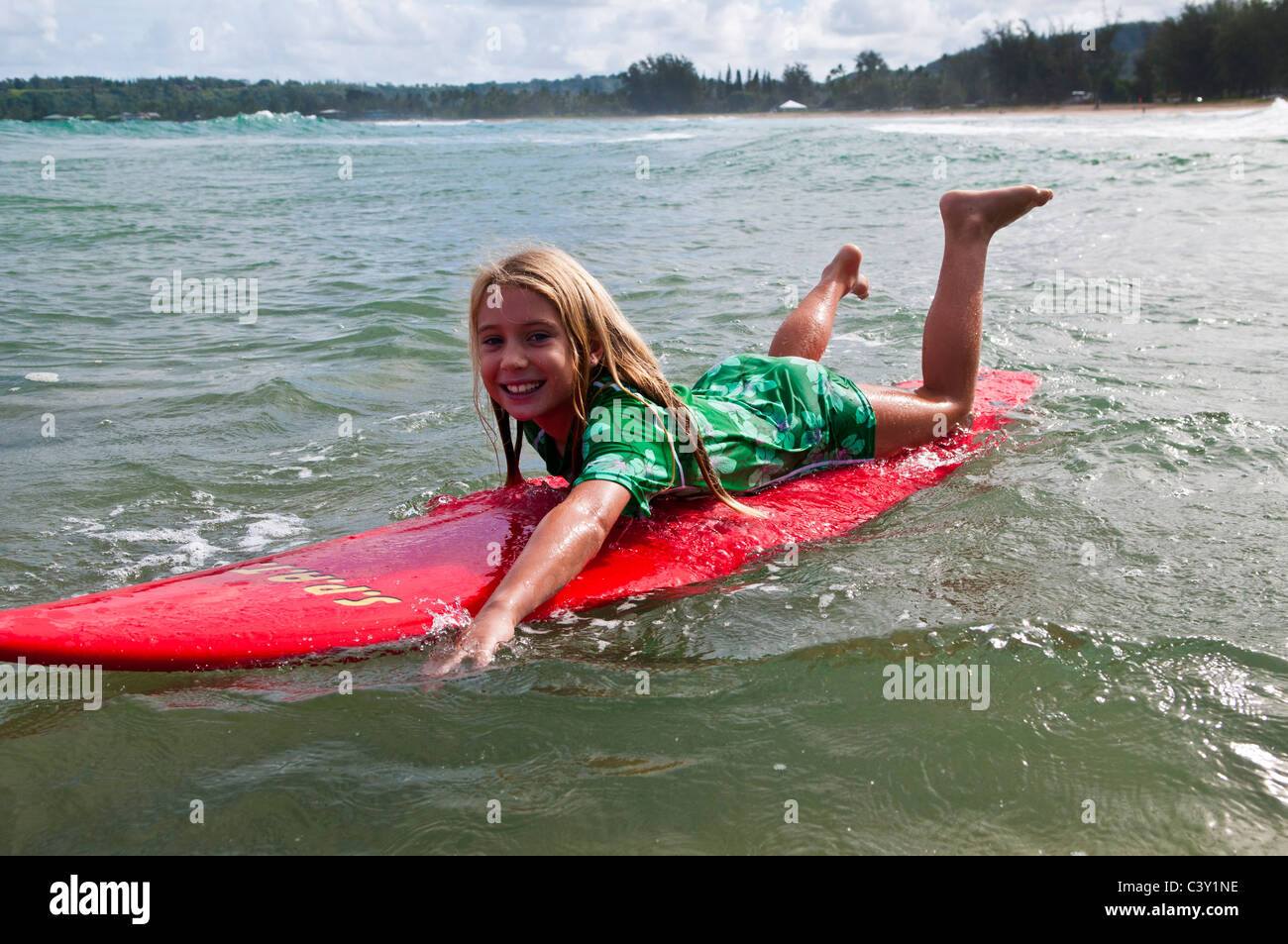 paddling a surfboard