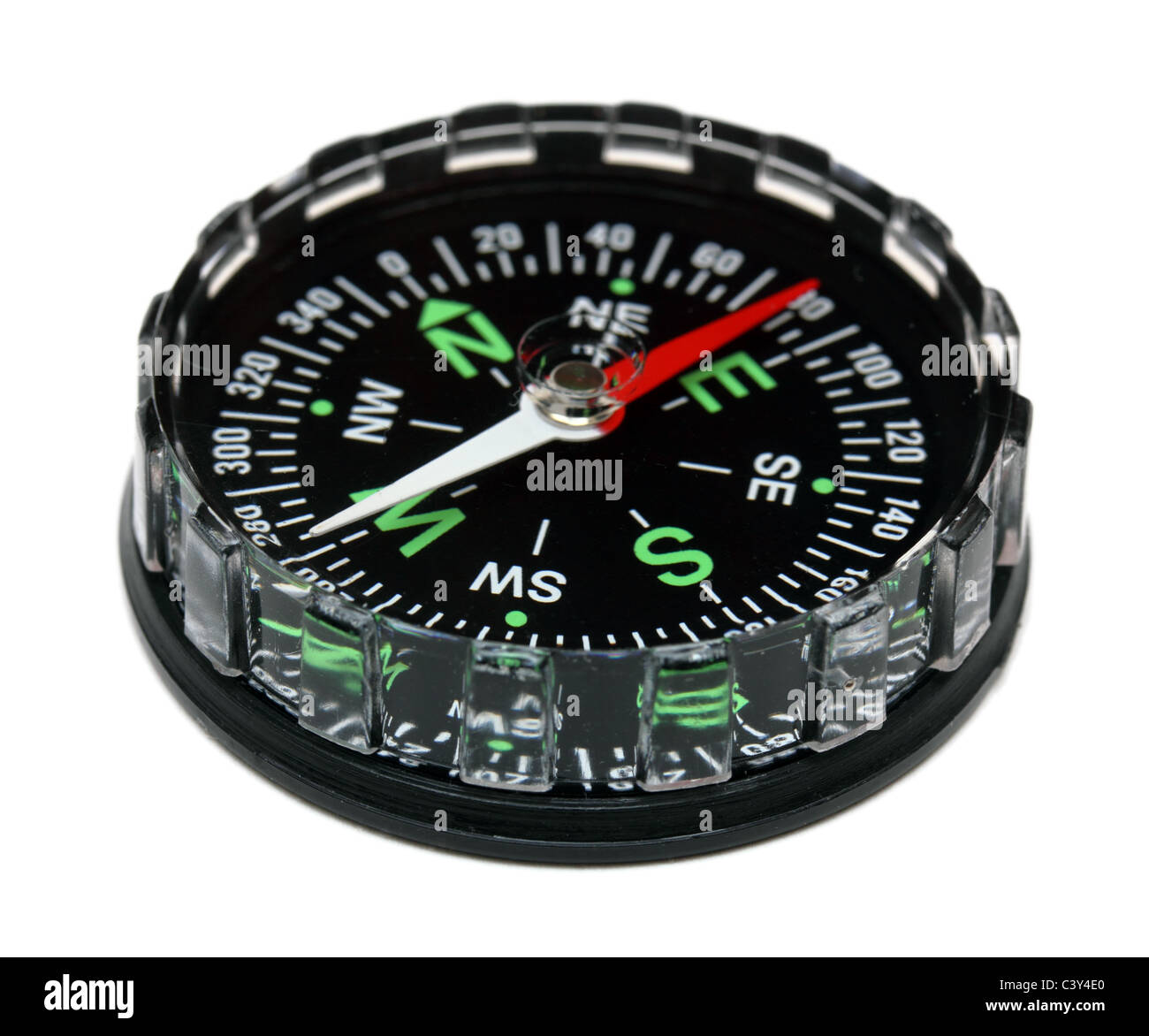 compass close-up isolated on white background Stock Photo - Alamy
