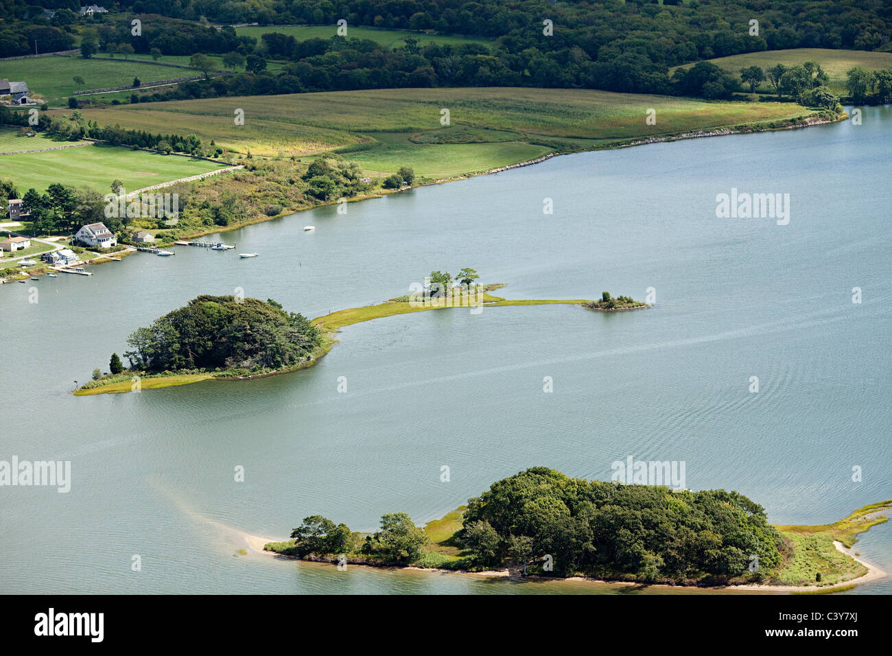 Coastal scenery, Newport County, Rhode Island, USA Stock Photo