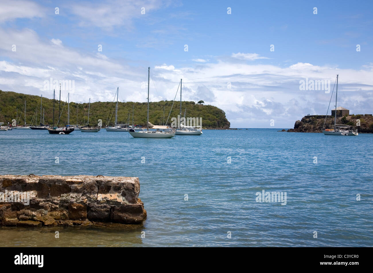English harbour in Antigua Stock Photo Alamy