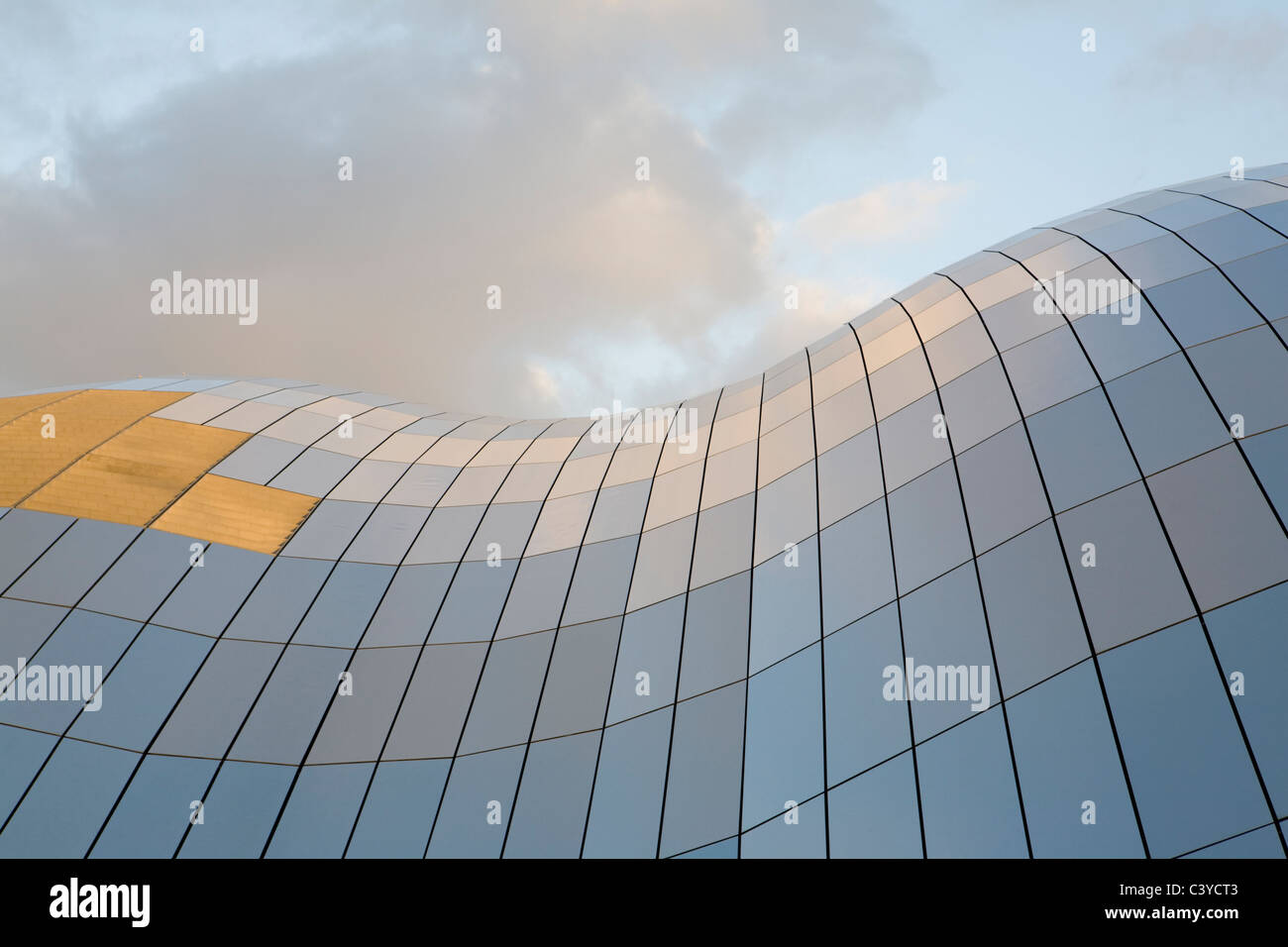 The glass roof of the Sage Gateshead built by Norman Foster Stock Photo