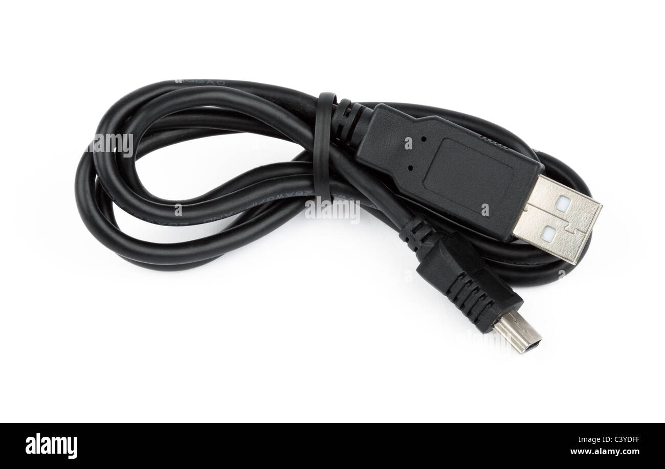 USB Cable Cut Out Stock Photo Alamy
