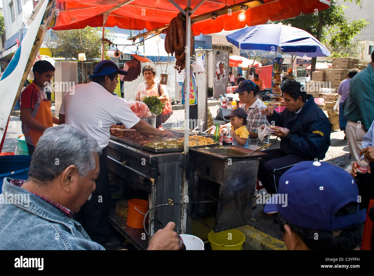 Mexico city. Street food. Stock Photo
