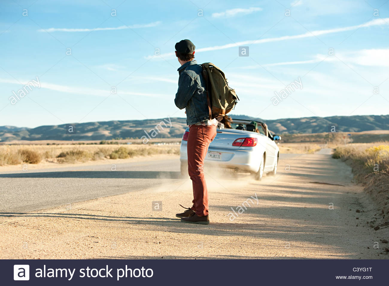Hitchhiker Car Stock Photos & Hitchhiker Car Stock Images Alamy