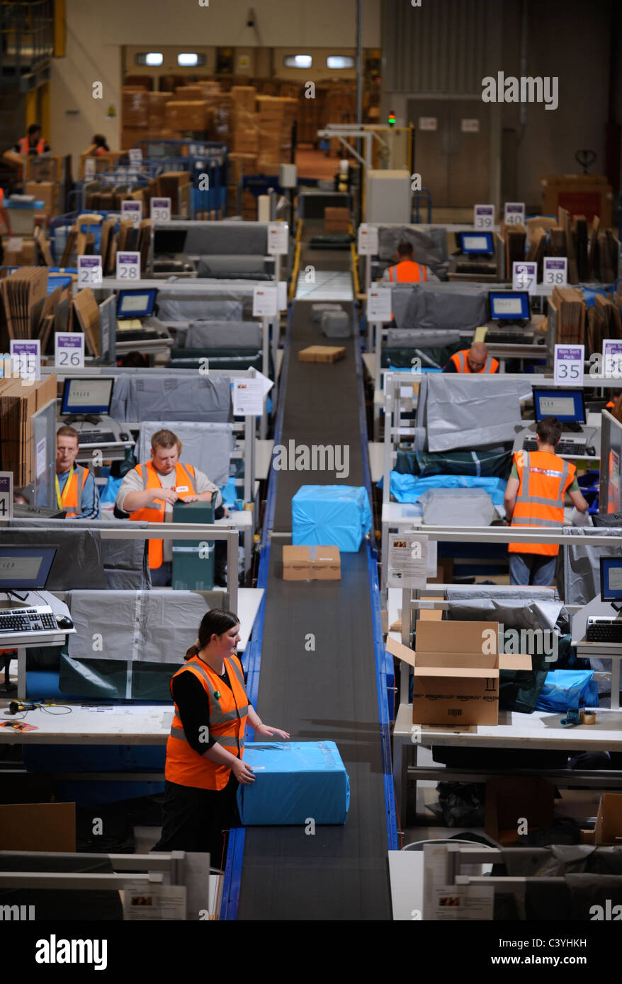 The online retailer Amazon's distribution centre in Swansea, South
