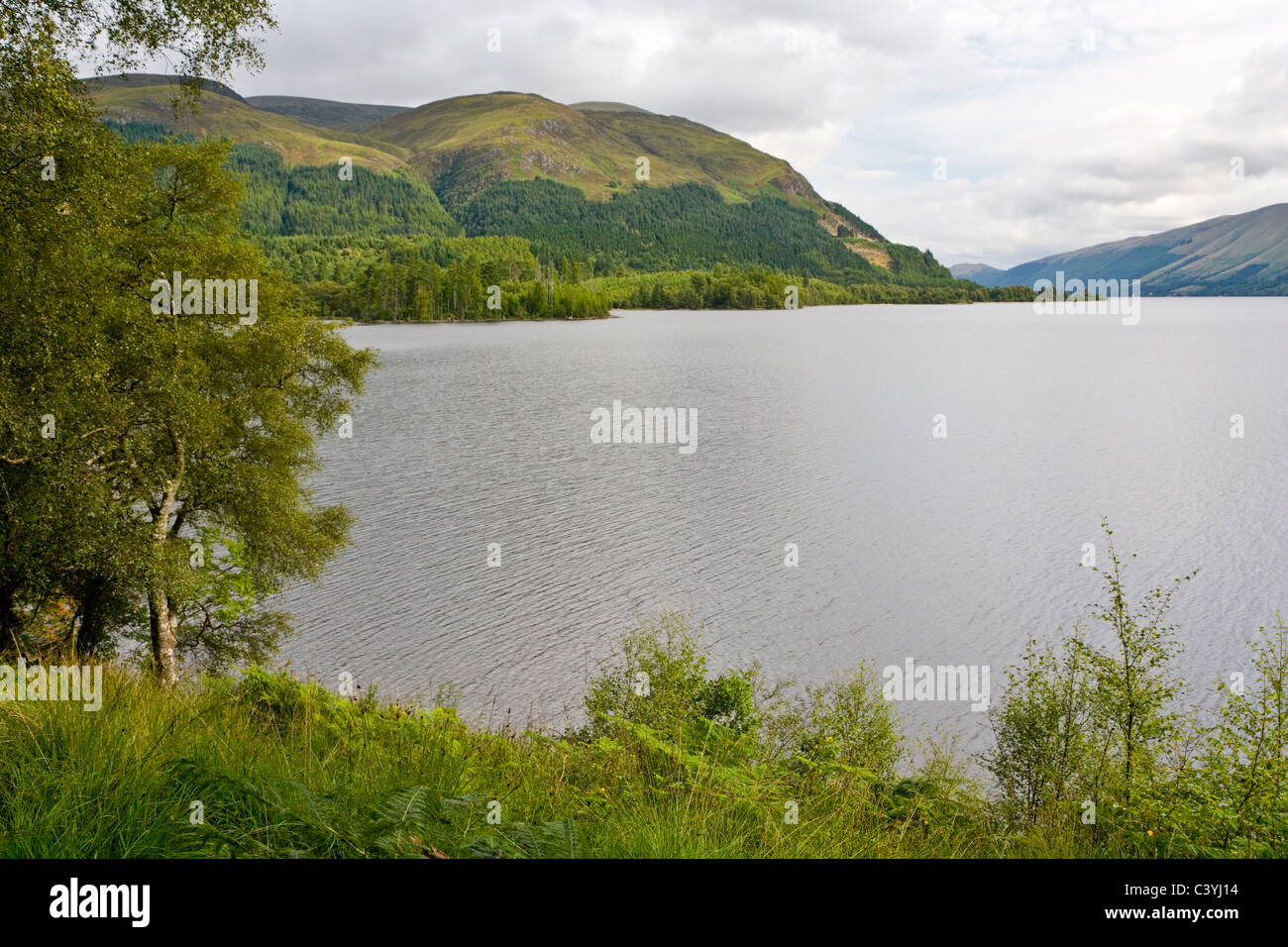 View across Loch Lochy in the Great Glen,Achnacarry,Scotland Stock